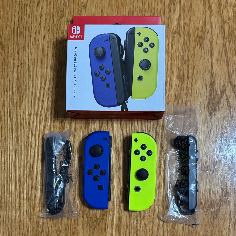 Nintendo Joy-Con Controllers - Vibrant Blue and Neon Yellow
